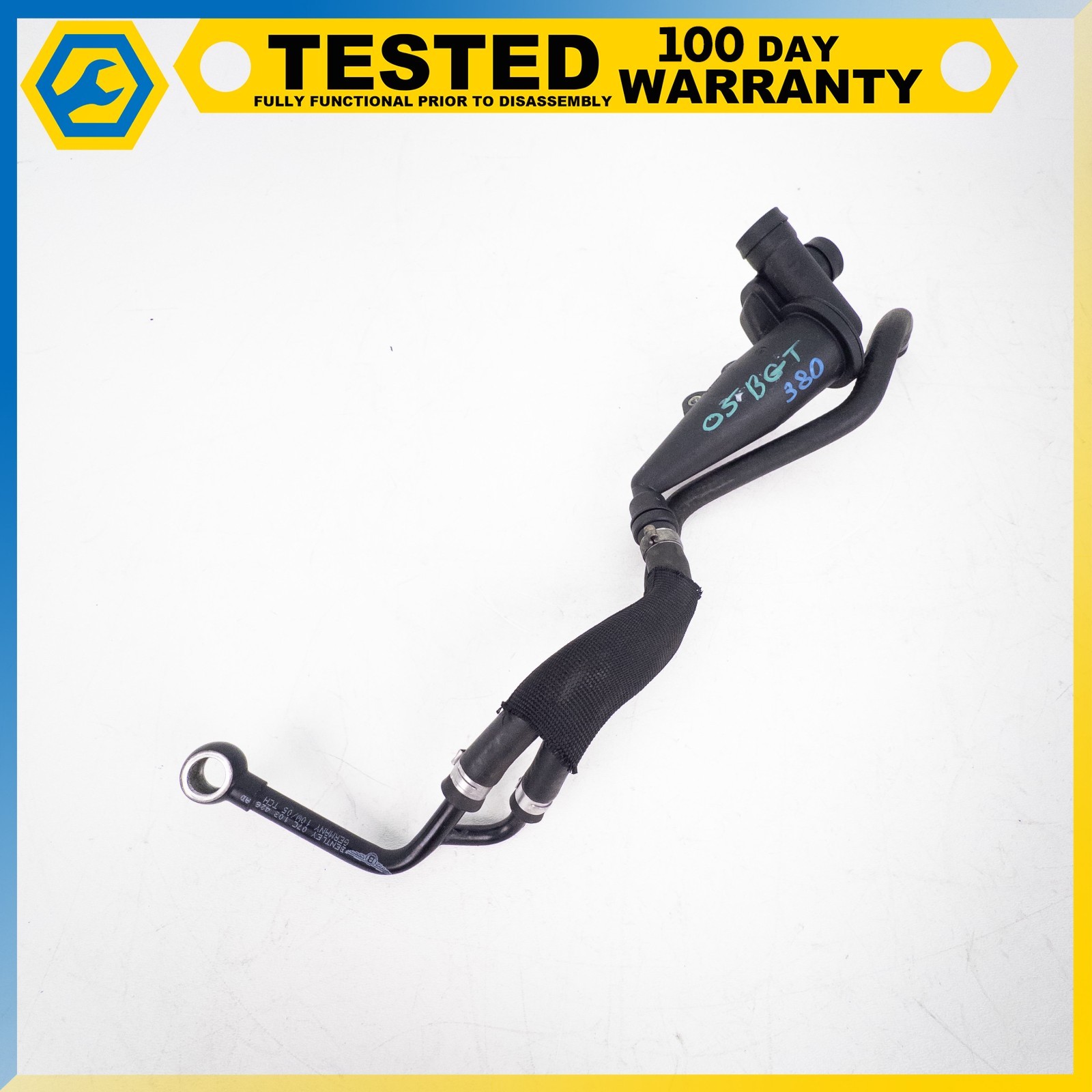 05-13 BENTLEY CONTINENTAL GT FLYING SPUR 6.0L ENGINE OIL SEPARATOR LINE OEM