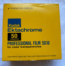 Kodak Ektachrome 50 Tungsten Pro Film 5018 EPY 404 Color Slides 100' Roll Sealed