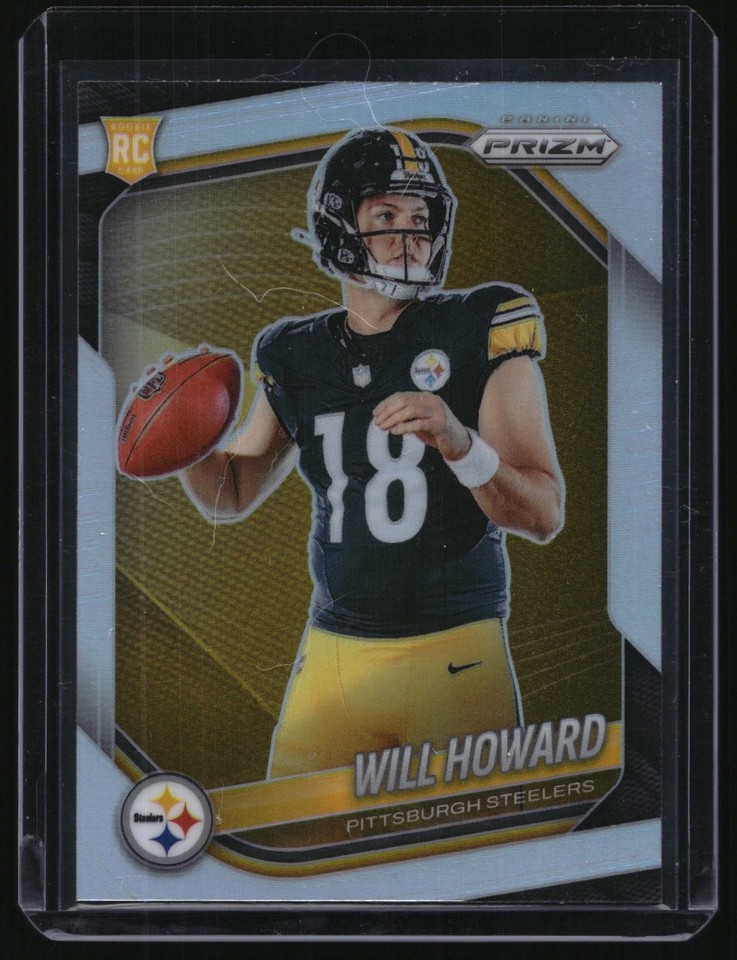 2025 Panini Prizm Will Howard #367 Pittsburgh Will Howard #367 RC Pittsburgh Steelers