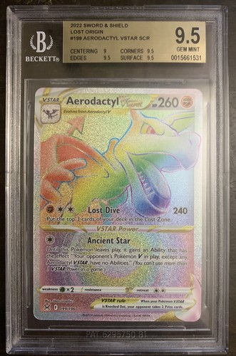 Aerodactyl VSTAR graded BGS 9.5 for sale on eBay