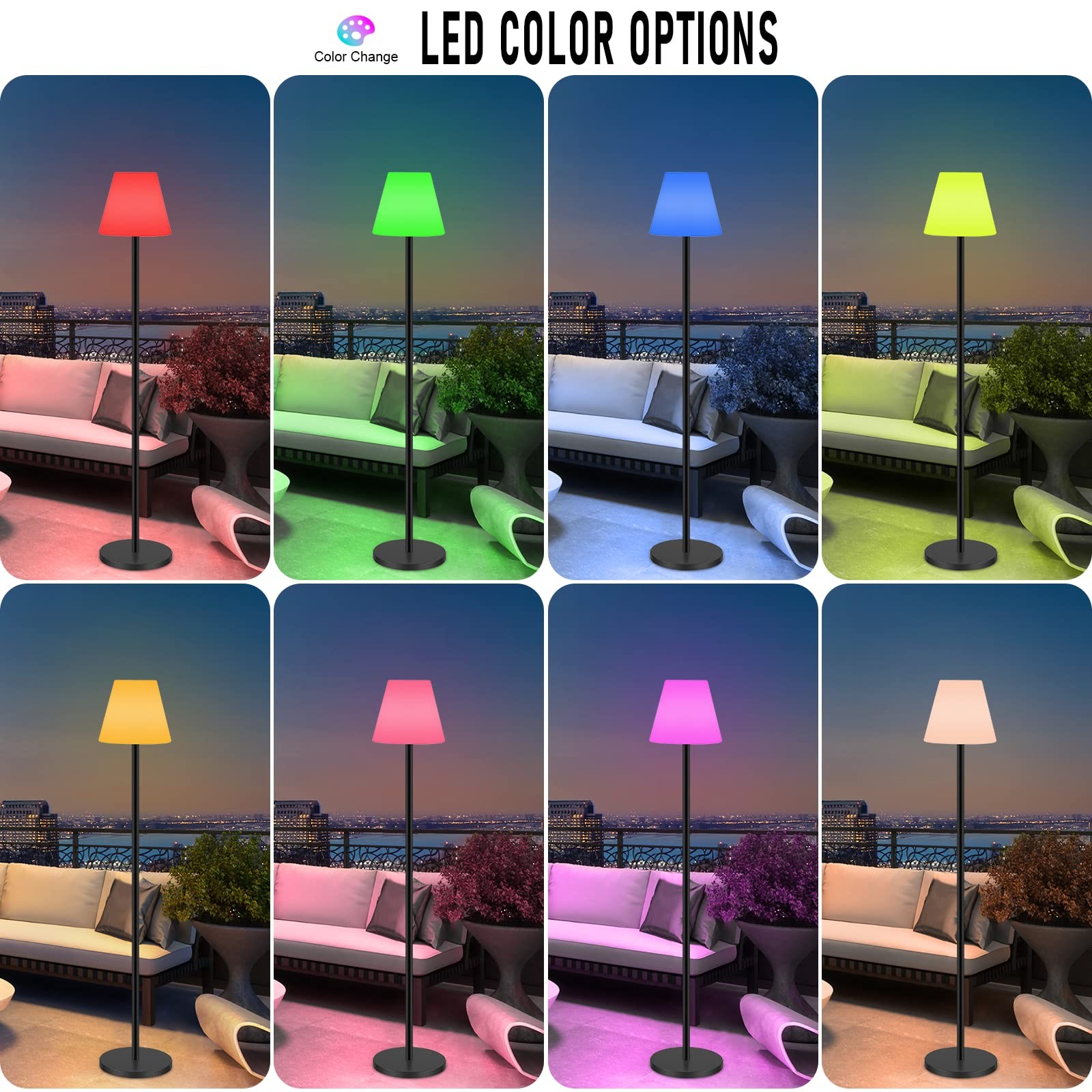 Lampada da terra solare da interno ed esterno IP65 impermeabile wireless foto 2