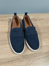 New Vionic Chantel Penny Loafer Women Size 8 - Navy Suede