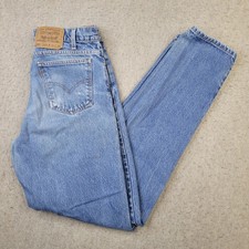 Vintage Levis 550 Relaxed Fit Tapered Leg Orange Tab Jeans 90s Distressed