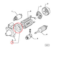 Anlasserhalterung Fiat Ducato Original 9927795