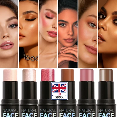3-in-1 Highlighter Face Glow Concealer Stick Contour Bronzer Blush Foundation BB - Image 1 of 4