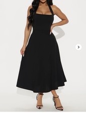 Fashion Nova - Halter Midi Dress Women's Size Medium