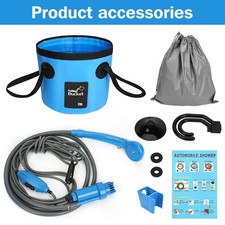 12V Portable Outdoor Travel Shower Kit Car Shower RV Outdoor Camping Rain Shower