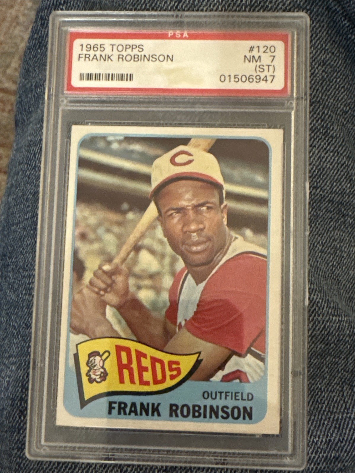 1965 Topps Frank Robinson #120 PSA 7 NM Hall of Fame HOF Cincinnati Reds