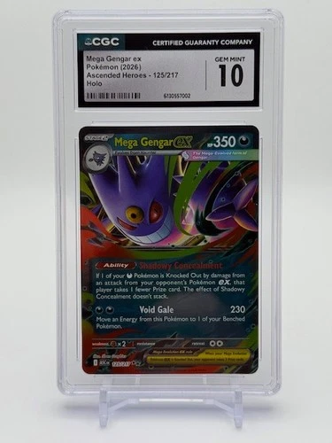 Mega Gengar ex #125/217 Holo (2026) Ascended Heroes CGC GEM MINT 10!