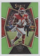 2021 Panini Select Premier Level Neon Green Prizm 9/49 Derrick Gore #184 o8g