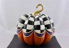 MacKenzie-Childs Fairytale Check Pumpkin - MINT