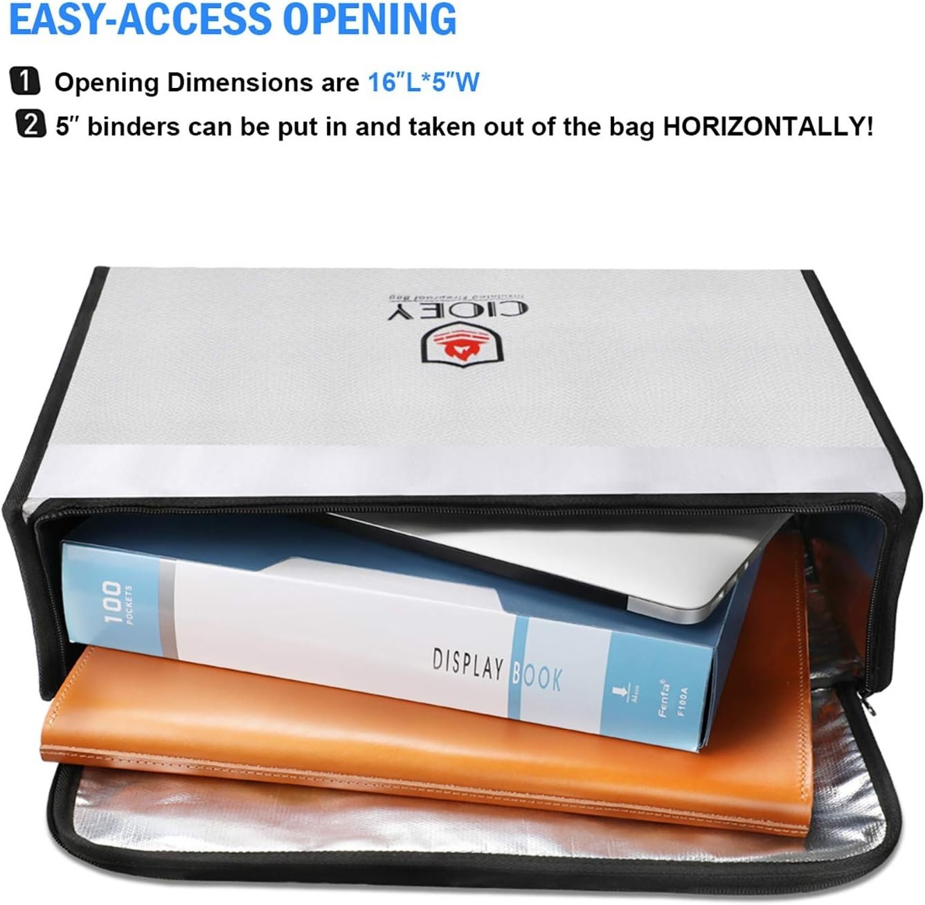 XL Fireproof Document Bag with Thermal Insulation – Ultimate Protection & Style