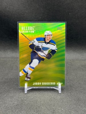 Jimmy Snuggerud 2025 Upper Deck Allure Color Flow Yellow Green Rookie Card