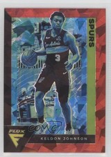 2020-21 Panini Flux Red Cracked Ice Prizm Keldon Johnson #157 0ti4
