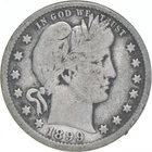 1899 Barber Quarter Average Circ *8244