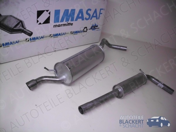 Imasaf Auspuffset Ab Kat für VW Polo 6R TSI 1.2+16V 66/81KW 2014- | MSD + ESD-image