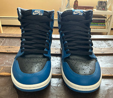 Size 10 - Nike Air Jordan 1 High Marina Blue - 555088-404