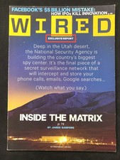 WIRED MAGAZINE 2012 APRIL VOL.20 NO. 4 NSA GOOGLE, MATRIX, HACKER VINTAGE TECH