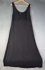 Old Navy Womens Black Sleeveless Maxi Dress Size XL Flowy Fairycore Coastal