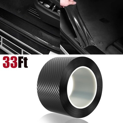 #ad For Honda Accessories 33Ft Carbon Fiber Vinyl Film Car Door Bumper Sill Sticker $22.99