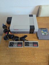 Nintendo Original Nes Console Bundle 2 Controllers Turtles Game - Tested Working