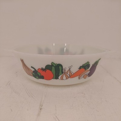 Vintage Pyrex England Auflaufform - Garten Gemüse Kent Market Garden (15)
