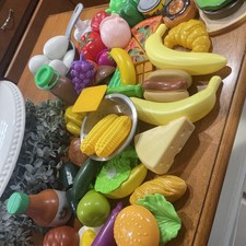 Play Food Lot eggs Hotdogs Salad fruit little tikes syrup