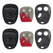 Replacement for New Shell Case and Button Pad for Remote Key Fob with FCC