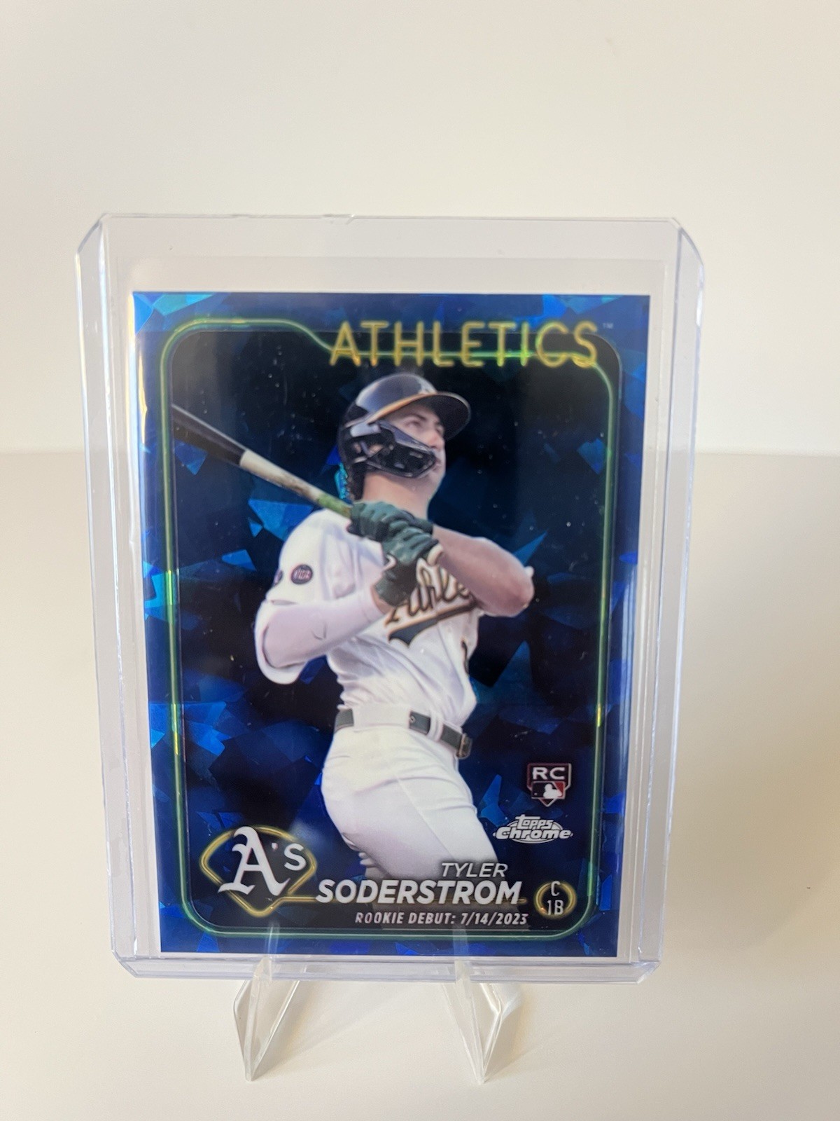 TYLER SODERSTROM 2024 TOPPS CHROME SAPPHIRE UPDATE RC DEBUT #USCS116