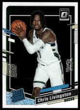 Chris Livingston 2023-24 Donruss Optic #222 RC Milwaukee Bucks Basketball Card