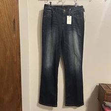 JAG Womens Sz 14 Atwood Bootcut Midrise Jeans After Denim Dark Wash NWT