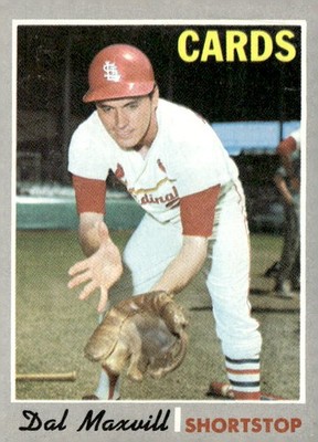 1970 Topps #503 Dal Maxvill