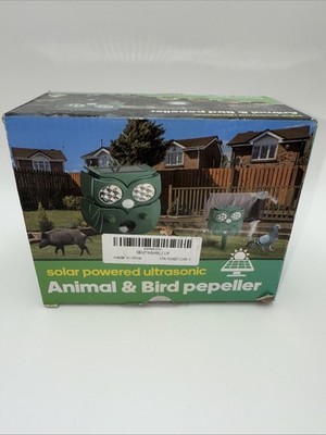 Solar Powered Ultrasonic Animal & Bird Pepeller for gophers, moles, voles, shrew