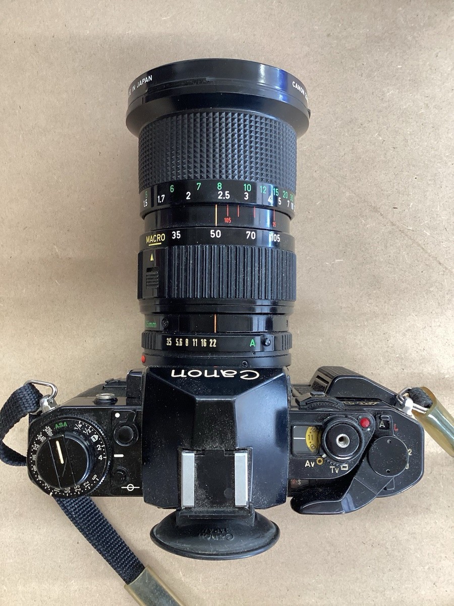 CANON A-1 & CANON FD 35-105mm Lens #632840 Made in Japan Worked | eBay