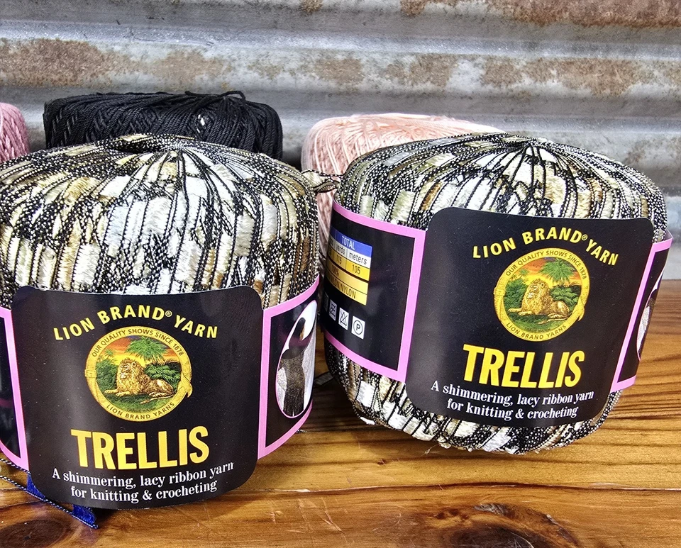 NUEVO LOTE De 8 Madejas Marca León Increíble Cinta Hilo Carnaval Campagne Océano Foto 4 de 4