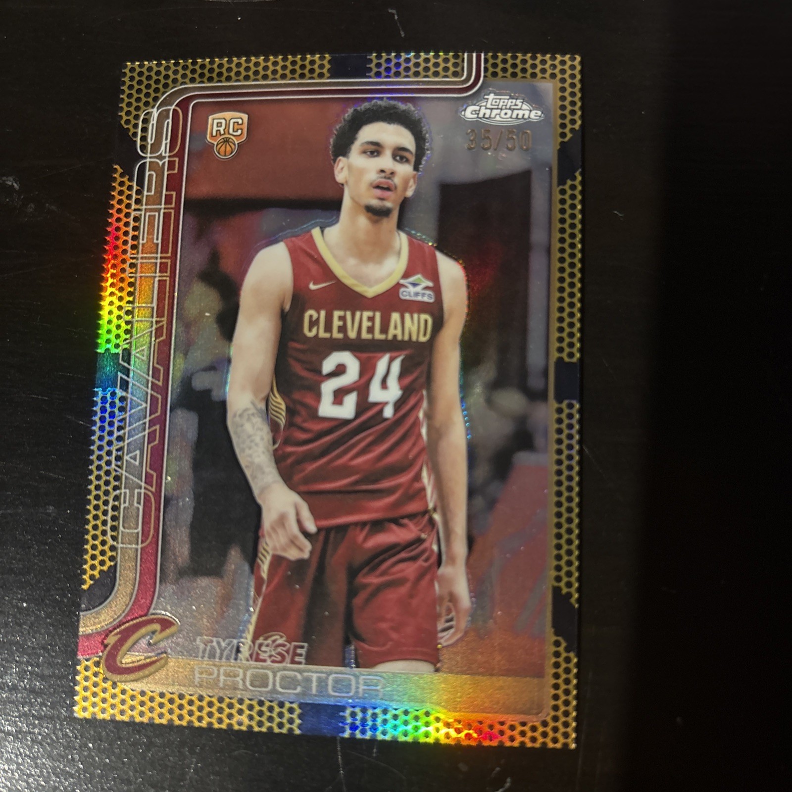 2025-26 Topps Chrome - Tyrese Proctor #300 Gold Refractor /50 (RC)