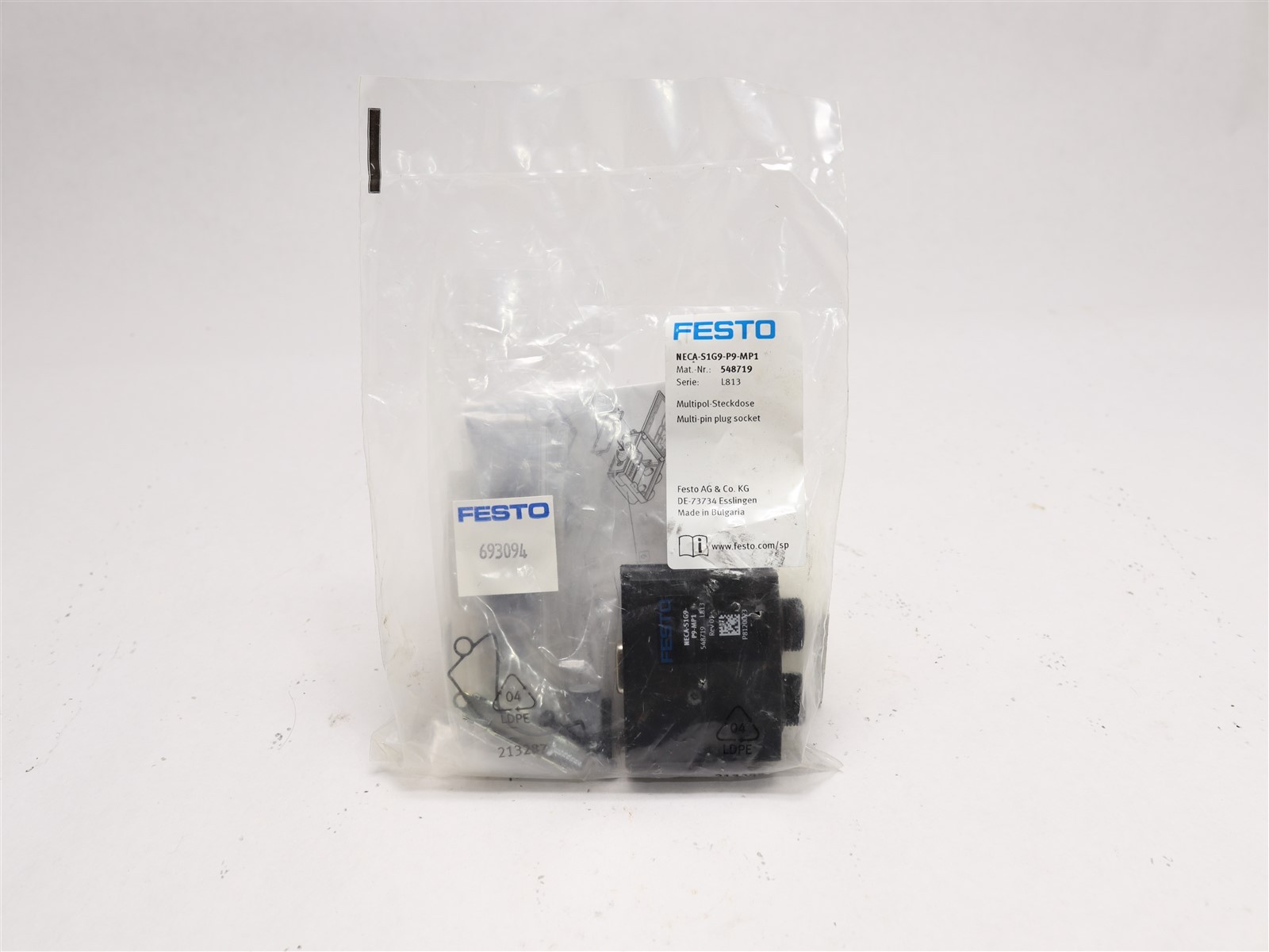 FESTO MULTI PIN PLUG SOCKET NECA-S1G9-P9-MP1