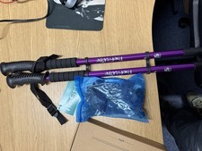 TheFitLife Nordic Walking Trekking Poles, Metallic purple- 2 Pack