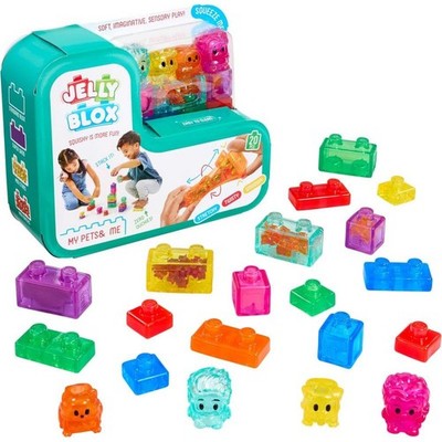 Goliath Jelly BLOX Squish Soft Bausteine Haustiere Set 20 Sensorisch für Kinder