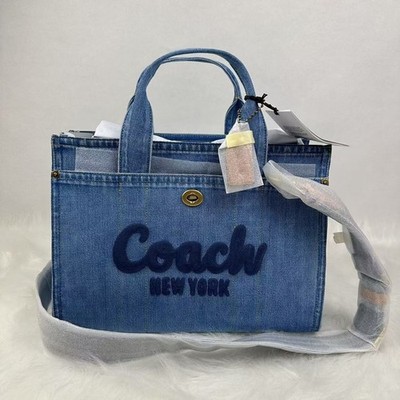 Coach Cargo Tote Crossbody Bag In Denim/Indigo CR657 NWT | eBay
