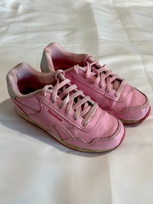 Girls Pink Reebok Lace Up Shoes Size 12 Little Kids Athletic Sneakers