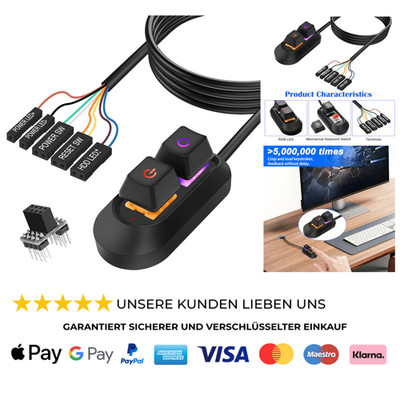 Desktop An/Aus Knopf Computer Switch Netzteil Kabel, Externes PC Power Button 2M