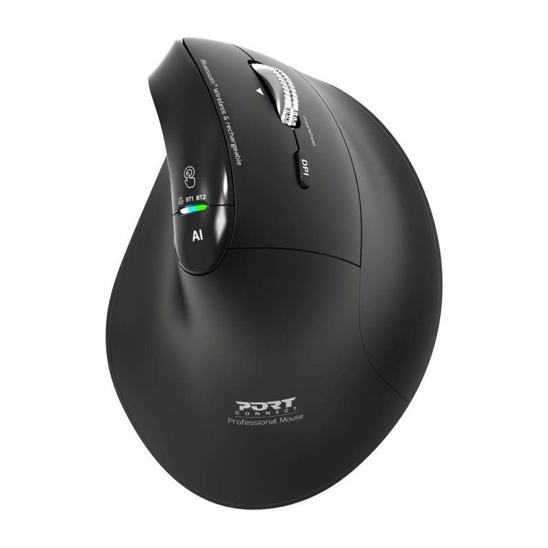 Souris sans fil PORT Designs 910204 ERGO AUDITOR Bluetooth 2.4 GHz Rec rechargeable