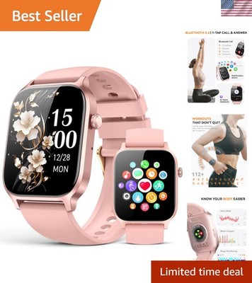 Elegant Smartwatch with Sleep Monitor & Bluetooth Call for Active Lifestyles