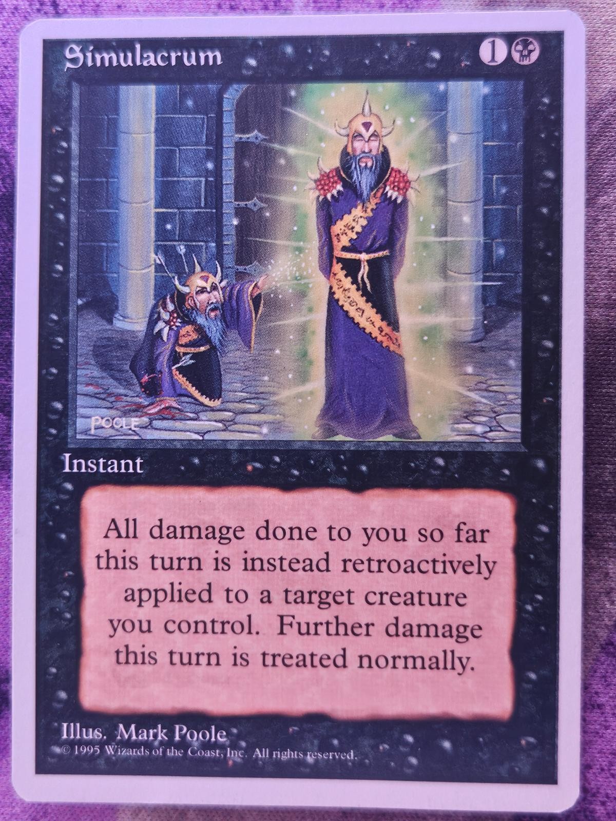Simulacrum Uncommon Fourth Edition Magic: The Gathering Lightly Played