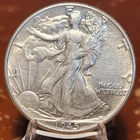 AU 1945 Walking Liberty Half Dollar - 90% Silver