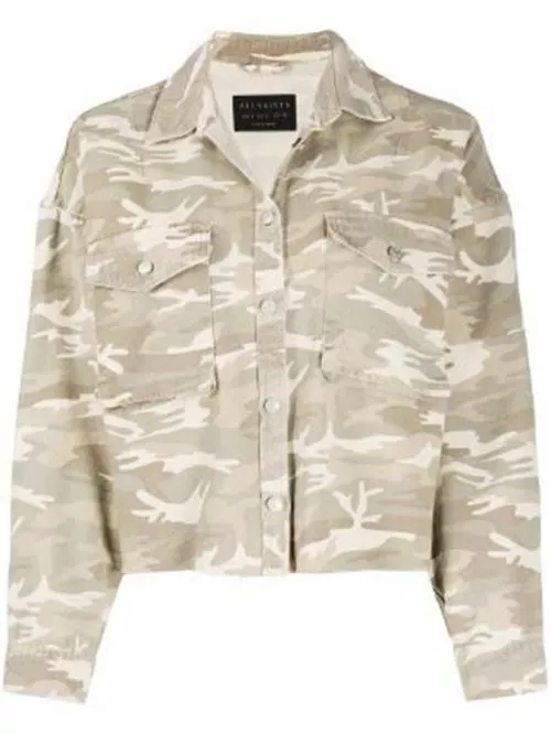 Cream clearance camo jacket