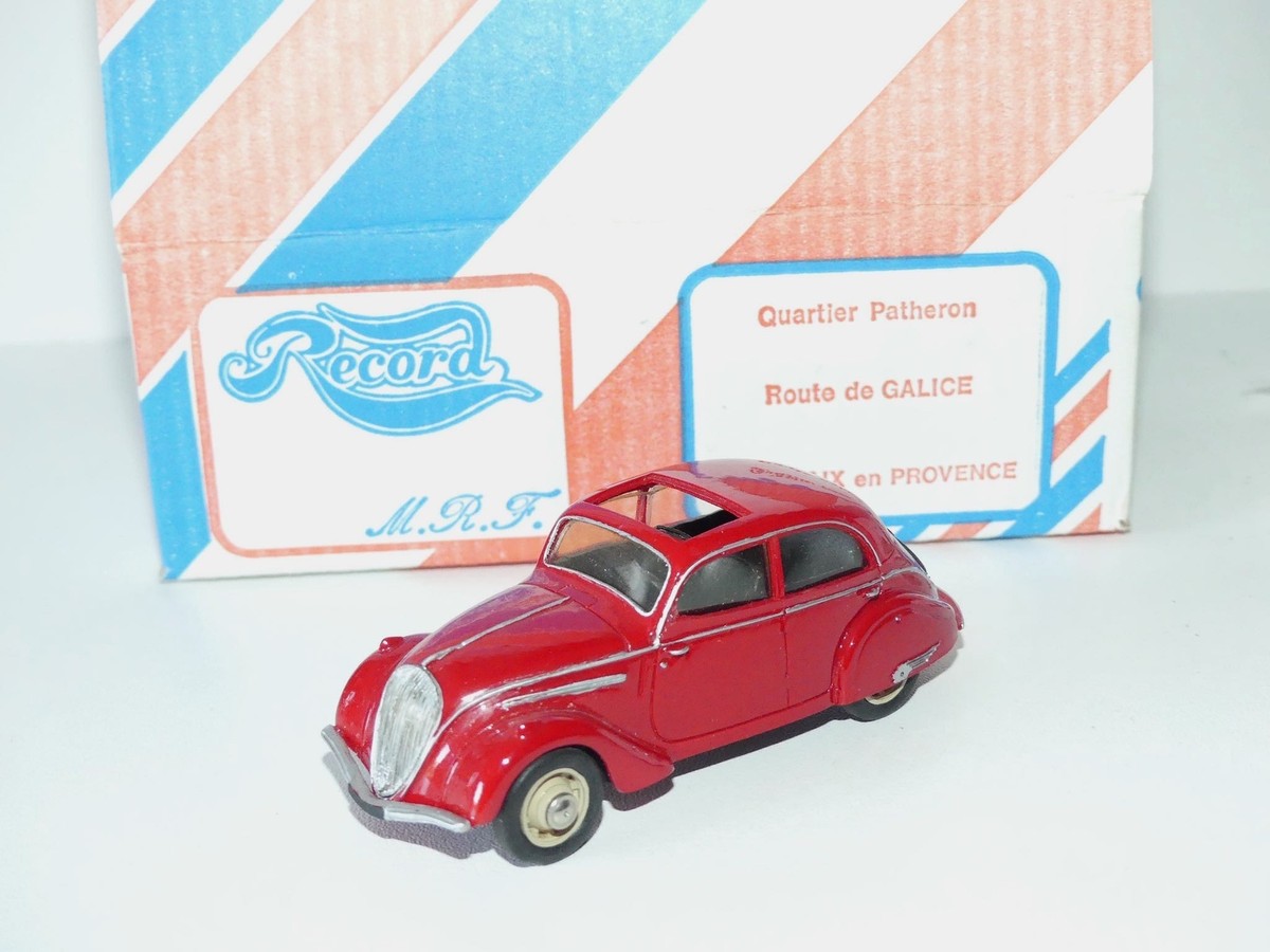 Peugeot 202 Berline 1939 1/43 RECORD - Montage D'usine - Résine Et Métal - Occasion