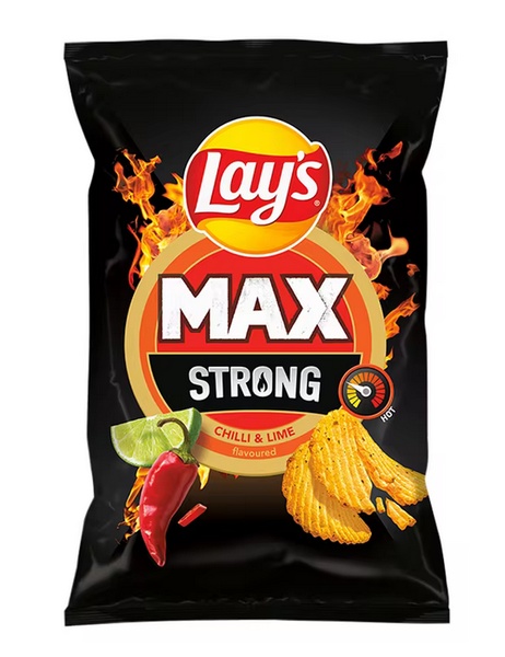 (29,08 Eur/Kg) Lay's Max Strong Chilli & Lime Limited Edition Chips 120G-image