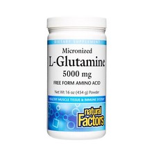 Natural Factors, Micronized L-Glutamine Drink Mix 5000 mg, Supports Muscles a...